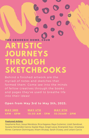 Flyer for Sketchbook Exhibition (2023)